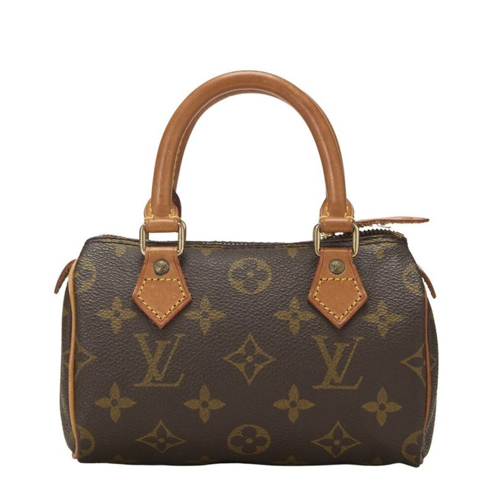 Louis Vuitton Brown Monogram Canvas Hl Speedy Mini (Authentic Pre-Loved)